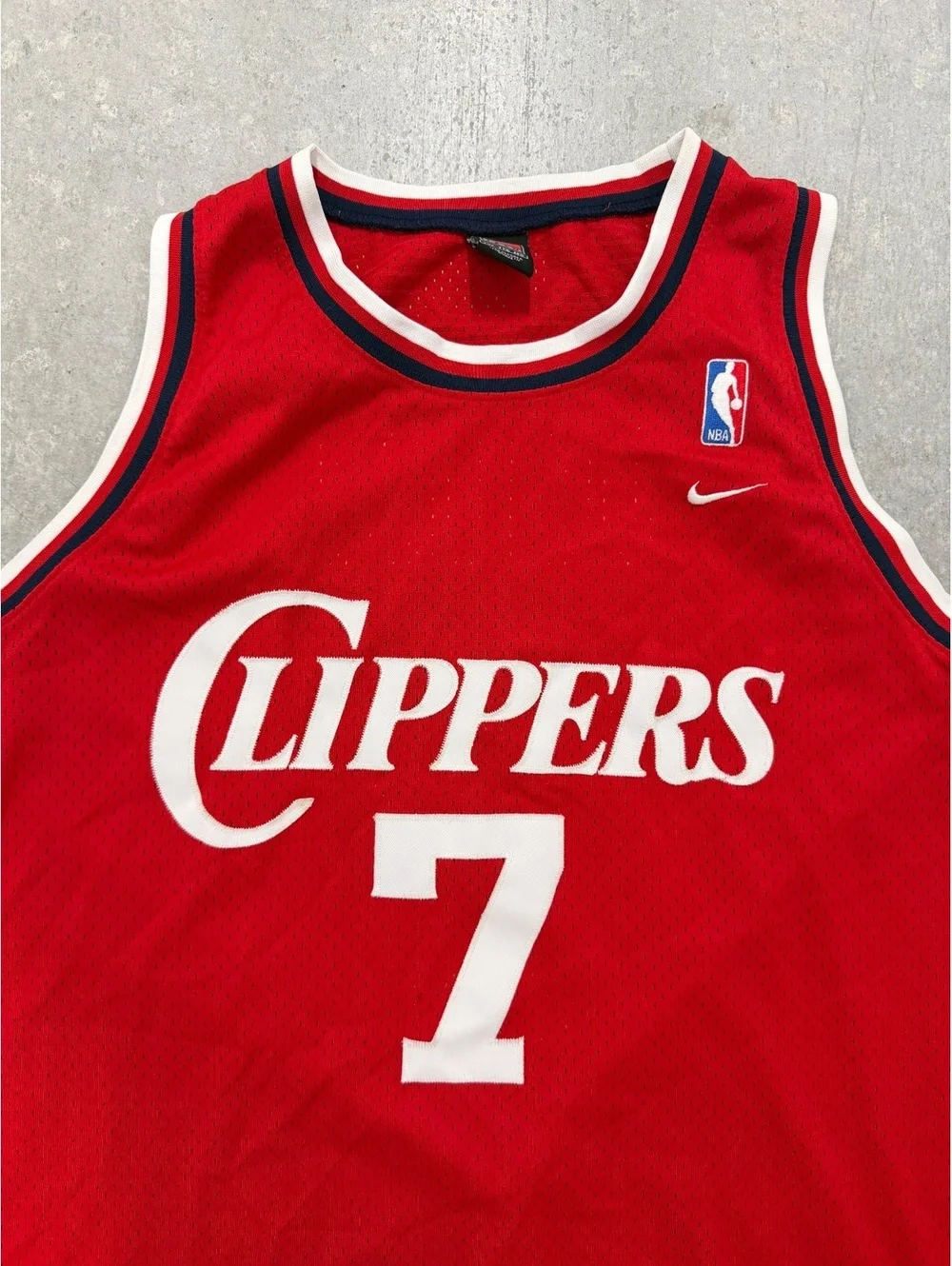 Vintage Nike LA Clippers Lamar Odom 7 Jersey Red Y2K NBA